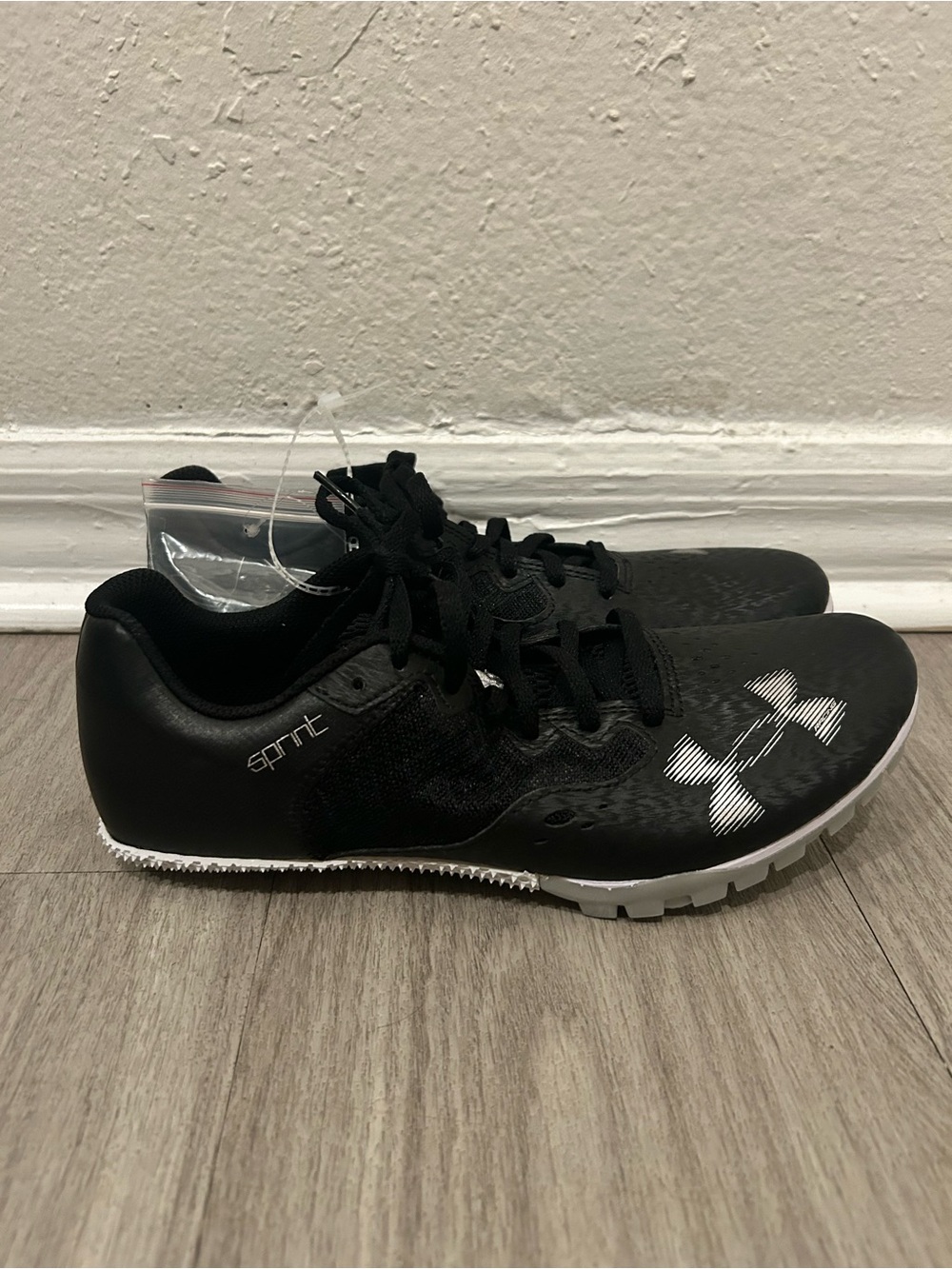 Under Armour Black/White Sprint Track Spikes